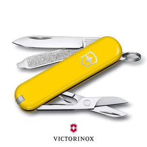 Victorinox Swiss Army Knife 7 Functions Sak Classic SD Yellow