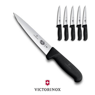 6x Victorinox Fibrox Sticking Knife Pointed Blade 20cm