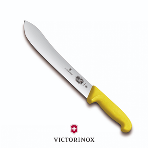 Victorinox Fibrox Bullnose Butcher's Knife 25cm Yellow