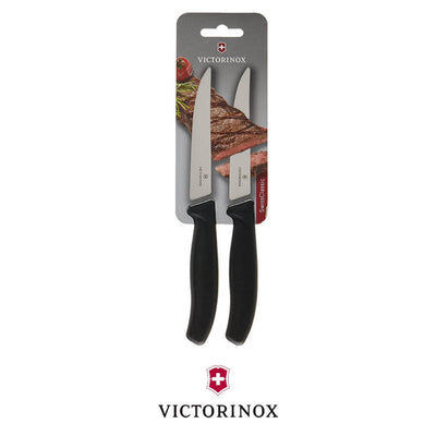 Victorinox Swiss Classic Steak Knife Straight Edge 2 Pc Set (12cm)