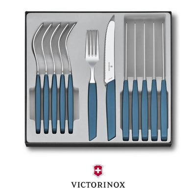 Victorinox Swiss Modern Table Set (Rounded Knife) 12 Pc Blue