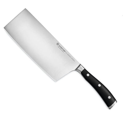 Wusthof Classic Ikon Black Chinese Chef Knife 18cm