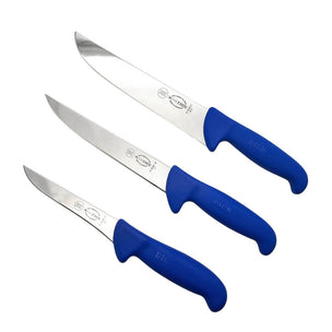 F DICK ErgoGrip Knife Blue 3 Pc Set