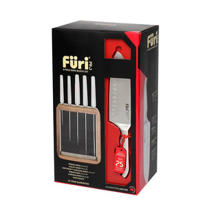 Furi Pro Black Walnut Vault Knives 6 Pc Set - House of Knives
