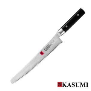 KASUMI Damascus Bread Knife 25cm