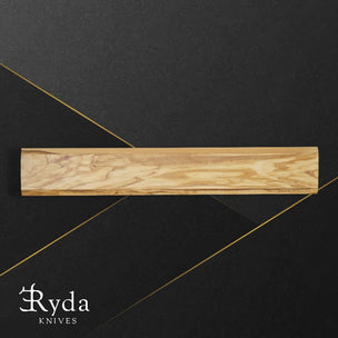 Ryda Knives Olive Wood Magnetic Knife Rack 40cm (empty)