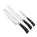 Wusthof Classic Ikon Black Knife 3 Pc Set