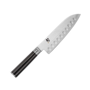 Shun Kai Classic Scalloped Santoku Knife Left-Handed 17.8cm - House of Knives