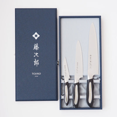 Tojiro Pro Flash Chef Utility Paring Knife 3 Pc Gift Set B