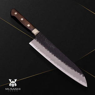 Musashi Aogami-Super Western Handle Santoku Knife 18cm