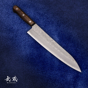 Musashi Silver Steel Western Handle Brown Chef Knife 21cm