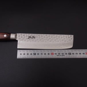 Musashi VG-10 Steel Mahogany Handle Nakiri Knife 16.5cm