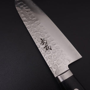 Musashi VG-1 Steel Tsuchime Sakura Wood Santoku Knife 16.5cm