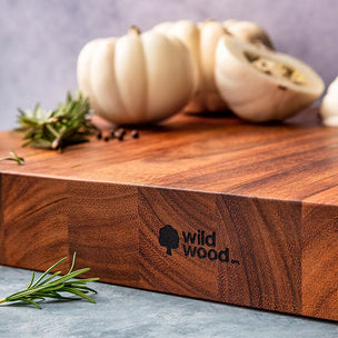 Wild Wood XLarge Mogo Chop Cutting Carving & Chopping Board 51 × 38 × 5.5cm