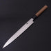 Musashi Blue Steel #2 Walnut Handle Single Bevel Yanagiba Slicing Knife 27cm