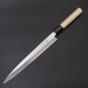Musashi White Steel #2 Buffalo Magnolia Single Bevel Yanagiba Knife 24cm
