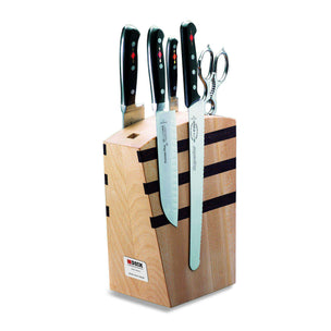 F Dick Premier Plus Magnetic Wooden Knife Block 5 Pc Set - House of Knives