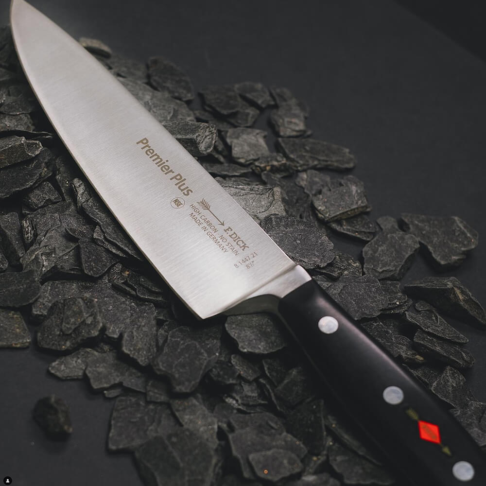 F. Dick 8109700 2-Piece Premier Butchers Chefs Knife Set Carbon